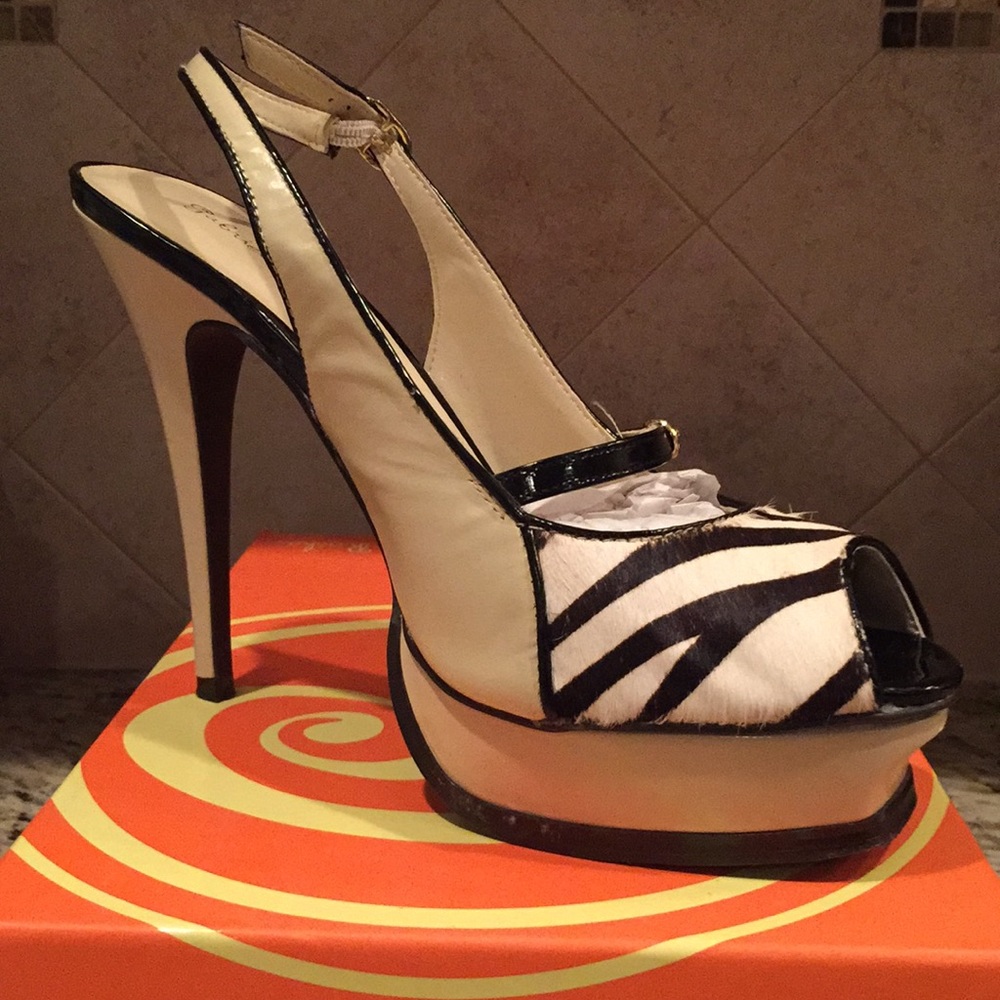 Gabriella Rocha Bone/Zebra shoes